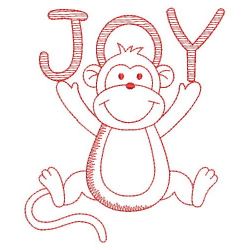 Redwork Monkey 10(Sm) machine embroidery designs