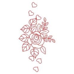 Redwork Roses 02(Lg) machine embroidery designs