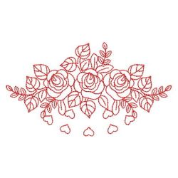 Redwork Roses 03(Md) machine embroidery designs