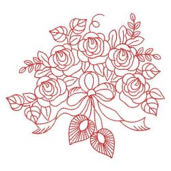 Redwork Roses 06(Md) machine embroidery designs