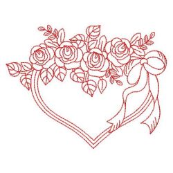 Redwork Roses 07(Lg) machine embroidery designs