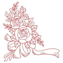 Redwork Roses 09(Sm) machine embroidery designs