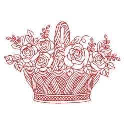 Redwork Roses 10(Md) machine embroidery designs