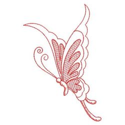 Redwork Butterfly(Lg) machine embroidery designs