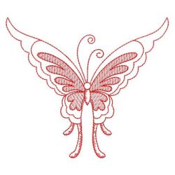 Redwork Butterfly 02(Sm)