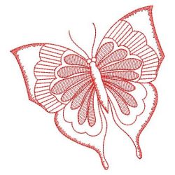 Redwork Butterfly 03(Lg)