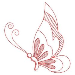 Redwork Butterfly 06(Lg) machine embroidery designs