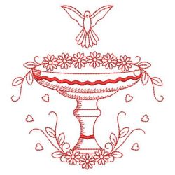 Redwork Christening 04(Md) machine embroidery designs