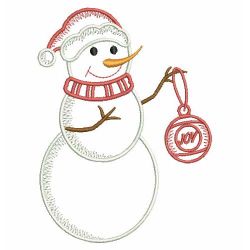 Vintage Snowmen 05(Md) machine embroidery designs