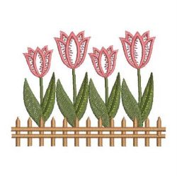 Vintage Tulips 02 machine embroidery designs