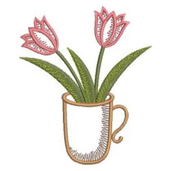 Vintage Tulips 10 machine embroidery designs