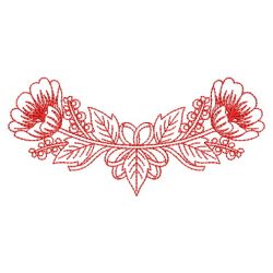 Redwork Poppy 03(Sm) machine embroidery designs