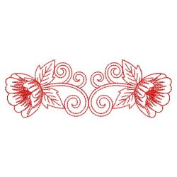 Redwork Poppy 09(Sm) machine embroidery designs