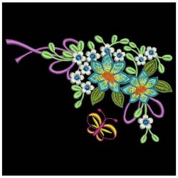 Elegant Floral 09(Lg) machine embroidery designs