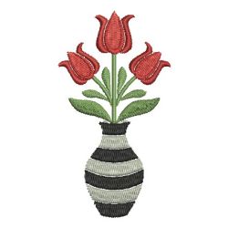 Folk Art Tulips 1 01 machine embroidery designs