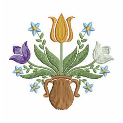 Folk Art Tulips 1 06 machine embroidery designs