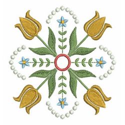 Folk Art Tulips 2 machine embroidery designs