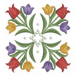 Folk Art Tulips 2 04 machine embroidery designs