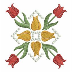 Folk Art Tulips 2 05 machine embroidery designs