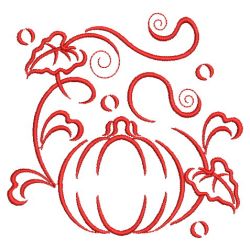 Redwork Pumpkin(Sm) machine embroidery designs
