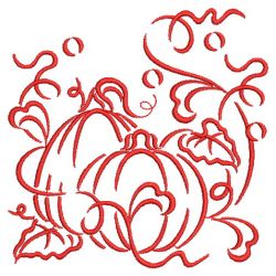 Redwork Pumpkin 07(Lg)