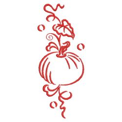 Redwork Pumpkin 08(Lg) machine embroidery designs