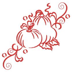 Redwork Pumpkin 12(Lg)