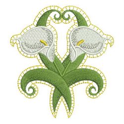 Artistic Calla Lily 08 machine embroidery designs