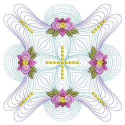 Rippled Pansy Quilt 03(Md) machine embroidery designs