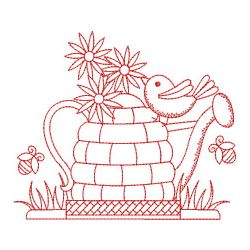 Redwork Garden 04(Md) machine embroidery designs