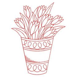 Redwork Garden 10(Lg) machine embroidery designs