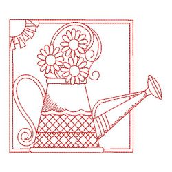 Redwork Garden 11(Lg) machine embroidery designs