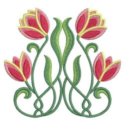 Art Nouveau Tulips 03 machine embroidery designs