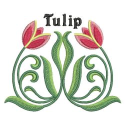 Art Nouveau Tulips 06