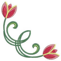 Art Nouveau Tulips 07 machine embroidery designs
