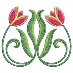 Art Nouveau Tulips 10 machine embroidery designs