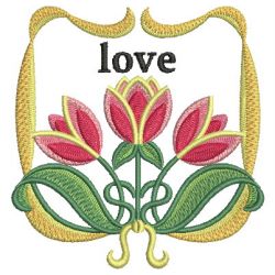 Art Nouveau Tulips 11 machine embroidery designs