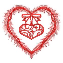 Redwork Christmas Ornaments 02(Sm)