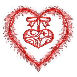 Redwork Christmas Ornaments 02(Md) machine embroidery designs