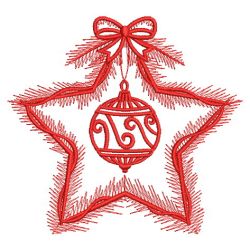 Redwork Christmas Ornaments 03(Md) machine embroidery designs