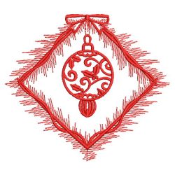 Redwork Christmas Ornaments 04(Lg)