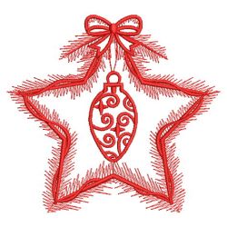 Redwork Christmas Ornaments 07(Sm)