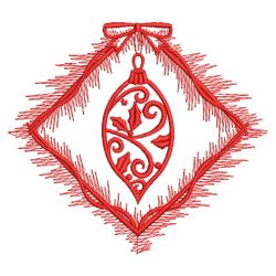 Redwork Christmas Ornaments 08(Lg)