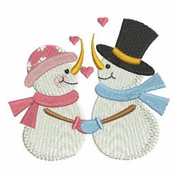 Snowman Love 03 machine embroidery designs