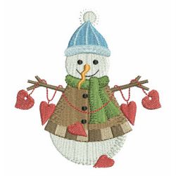 Snowman Love 04 machine embroidery designs