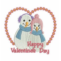 Snowman Love 08 machine embroidery designs