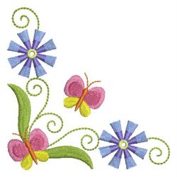 Heirloom Colorful Flowers 03 machine embroidery designs