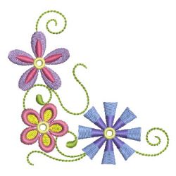 Heirloom Colorful Flowers 05 machine embroidery designs