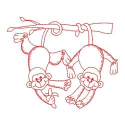 Redwork Friends 06(Md) machine embroidery designs