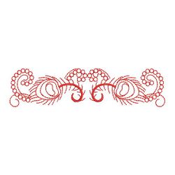 Redwork Peacock Feather 1 05(Sm)